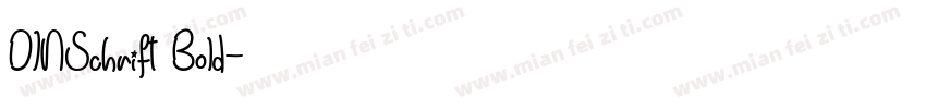 DINSchrift Bold字体转换